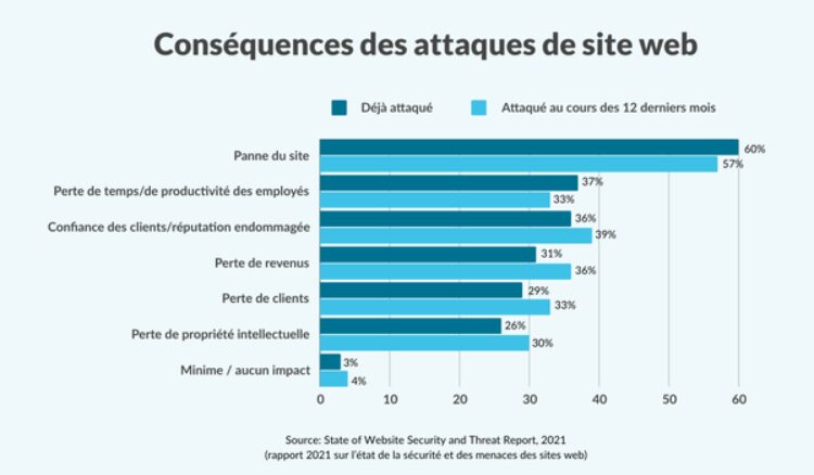 Conséquences des attaques de site web