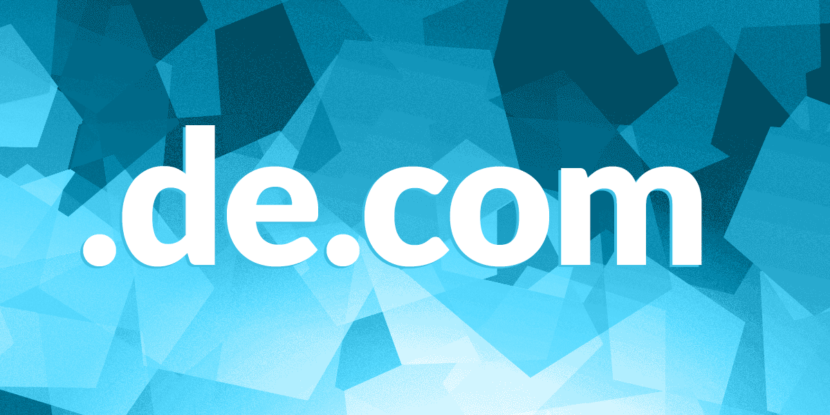 DE.COM domain name registration Germany EuroDNS